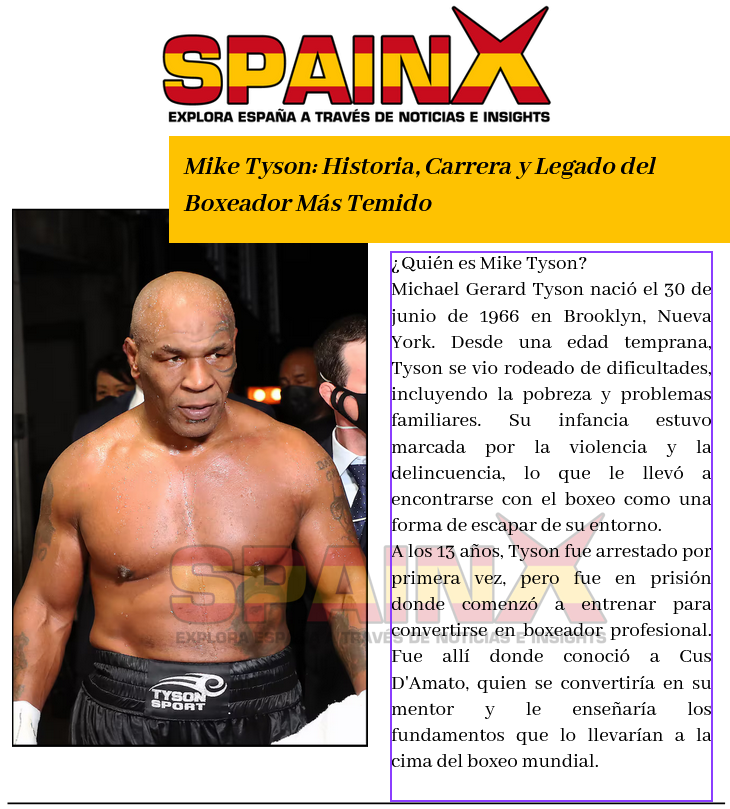 Mike Tyson: Historia, Carrera y Legado del Boxeador Más Temido