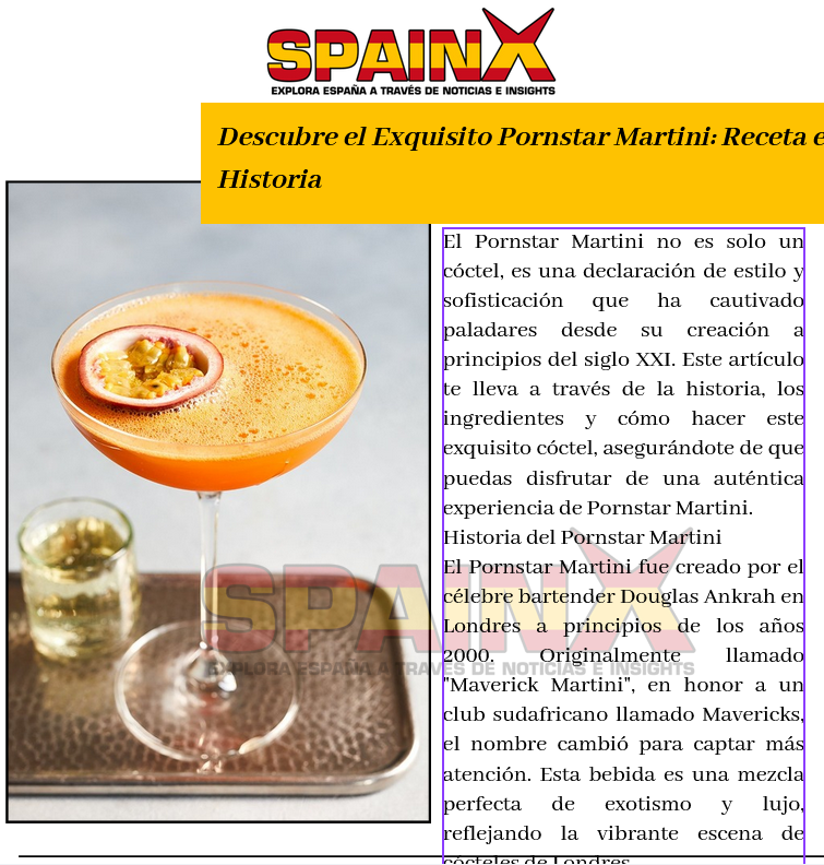 Descubre el Exquisito Pornstar Martini: Receta e Historia