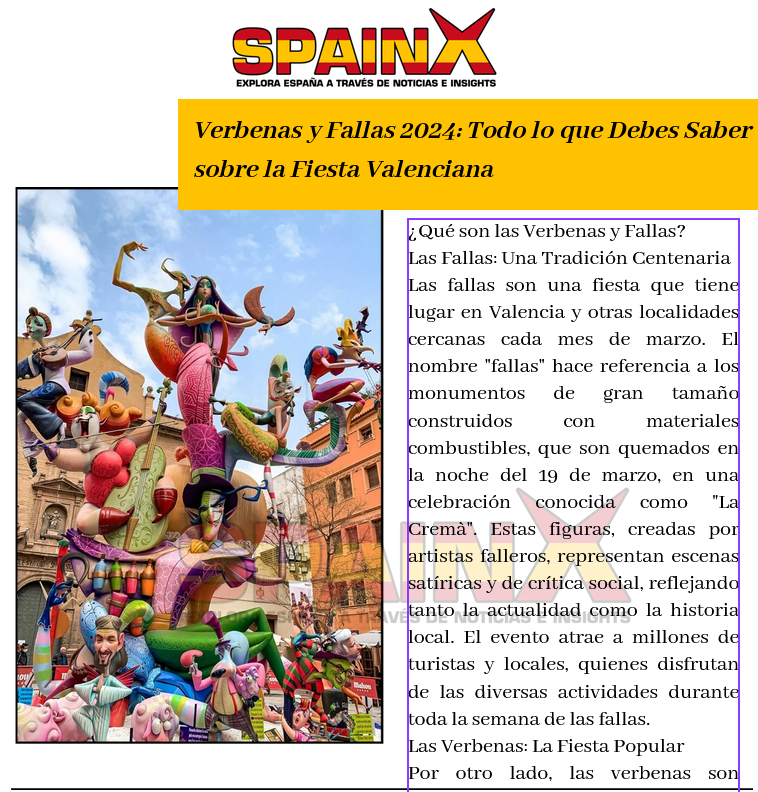 Verbenas Fallas 2024: La Fiesta y la Cultura en su Máximo Esplendor